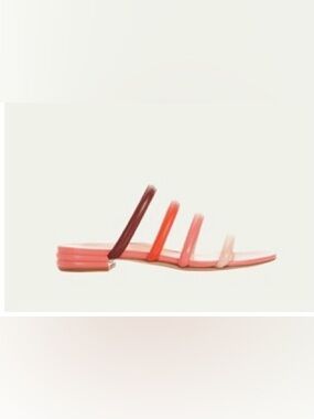 Marion Parke Stefi Ombre Leather Slide Sandals Stefi Ombre Leather Size 38.5